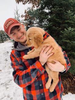 Image of Joey Graves and his dog